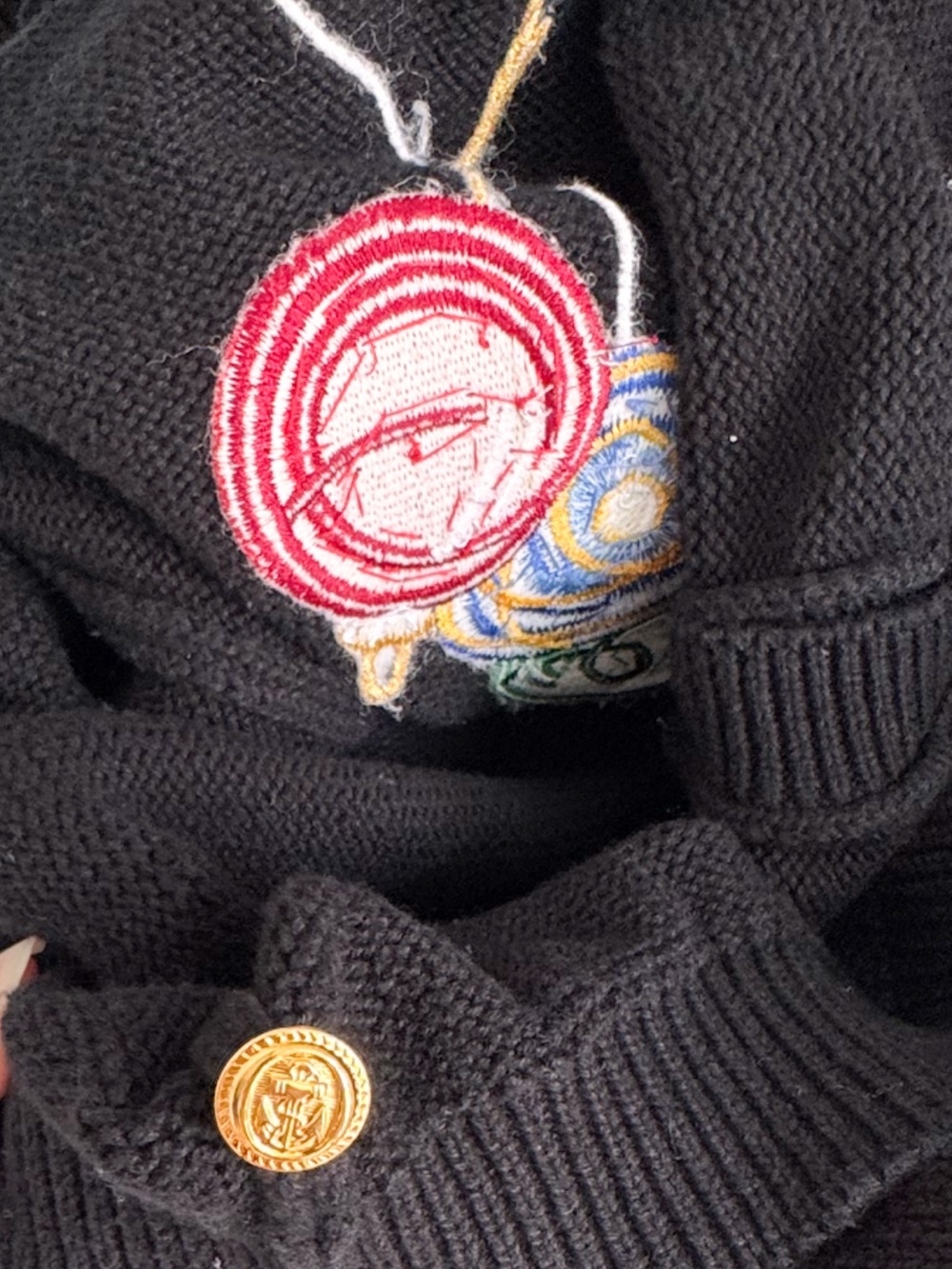 Vintage Tabi International Christmas Ornaments Sweater Vest Embroidered Knit L - Picture 10 of 10